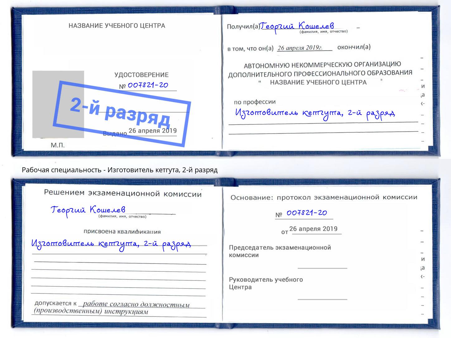корочка 2-й разряд Изготовитель кетгута Артёмовский